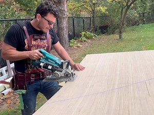 9.8K views · 123 reactions | Today we cut some templates for our glass railings. Stay tuned for the the real deal. | Wood Bully | Facebook