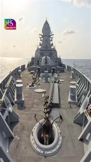 1.5K views · 84 reactions | #indiannavy's latest indigenous guided missile destroyer #INSSurat successfully carried out a precision cooperative engagement of a sea skimming target marking another milestone in strengthening our defence capabilities. Proud moment for #AatmanirbharBharat! Indian Navy Ministry of Defence, Government of India | Sansad TV | Facebook