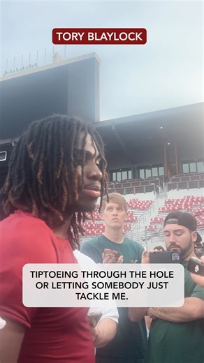 "I run every play like it's my last." #Sooners freshman running back Tory Blaylock describes his passion for football. | OU Daily