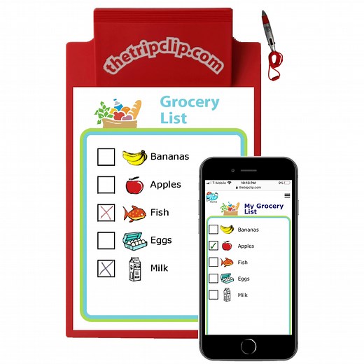 Editable Picture Grocery Lists for Kids: Mobile & Printed