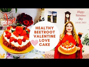 ❤️ HEALTHY BEETROOT VALENTINE LOVE CAKE ❤️