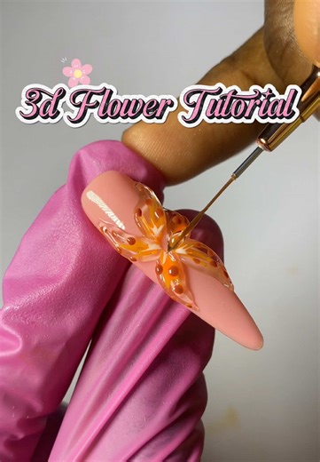 Easy 3D Flower Nail Art Tutorial