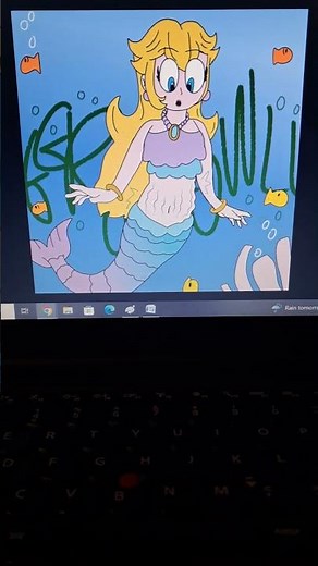 Mermaid Princess Peach's Belly Rumbled