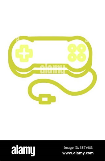 changing color animation of console game controller symbol icon Stock Video Footage - Alamy