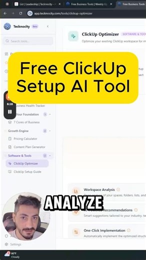 Setup your Clickup with Free AI tool. Operations, Sales, Task Management it does it all! #clickup