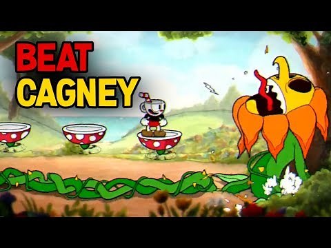 Cuphead- How to Beat Cagney Carnation (Flower Boss) Floral Fury