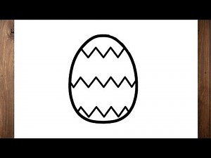 How to draw a easter egg step by step easy