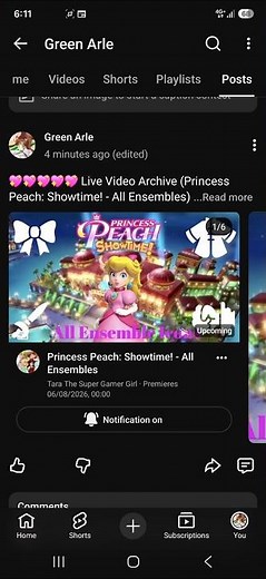 Live Video Archive (Princess Peach: Showtime! - All Ensembles) (By TTSG 💚) (5-8-2026)