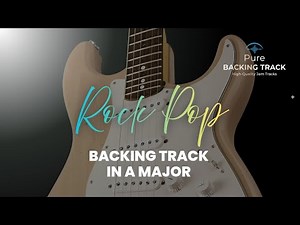 🎸Rock Pop Guitar Backing Track in A Major | 125 BPM Jam Track