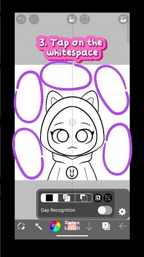 HOW TO FILL BASE LAYER FASTER USING MAGIC WAND TOOL IN IBISPAINT X 🎨✨