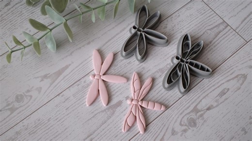 Dragonfly Polymer Clay Cutter: Abstract Dangle Earring Tool - Etsy