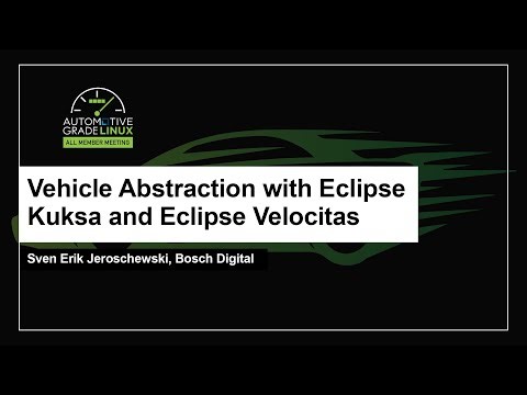 Vehicle Abstraction with Eclipse Kuksa and Eclipse Velocitas - Sven Erik Jeroschewski, Bosch Digital