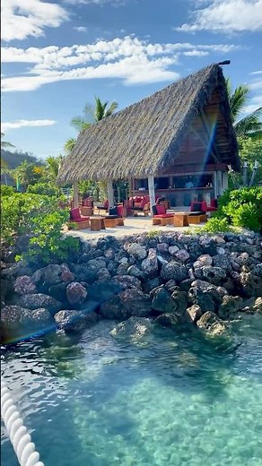 Likuliku Lagoon resort in Fiji🏝️ #fiji #travel #likulikuresort