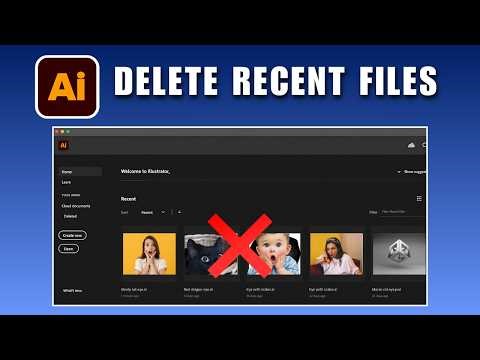How to Delete Recent Files in Adobe Illustrator 2026