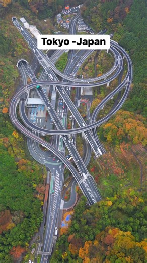 Hisashimichi Interchange — a Japanese highway junction designed to minimize environmental impact. Located in Hachioji near Tokyo, it stands as an impressive feat of engineering. | Japan Daily
