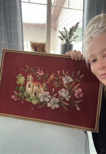 Beautiful Needlepoint Creations in My Mother-in-Law’s Home