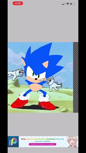 Drawing ova sonic poses number 1 #sonicthehedgehog #sega