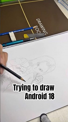 Trying to Draw Android 18 | Dragon Ball Fan Art