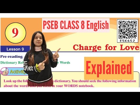 Class 8 PSEB English Lesson 9 | Charge for Love | My English Companion | Full Explanation