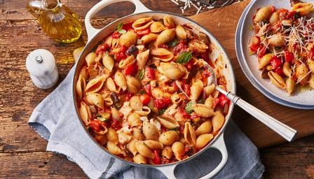 Mediterranean vegetable pasta recipe