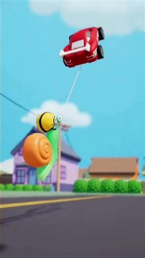 The Fastest Snail's Epic Crash! 🐌🏎️ #Shorts