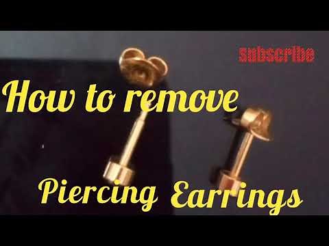 How to remove the gun shooted Earrings with 10 seconds Easily?