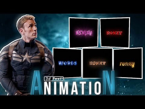 PREMIUM ✨ 3D TEXT ANIMETION PRESET IN ALIGHT MOTION 🌷🗿