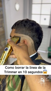 Como borrar la línea de Trimmer en 10 segundos Tutorial | Crazy Barber