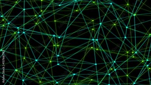 seamless video randomly moving elements of the monitor screen video loop Stock Video