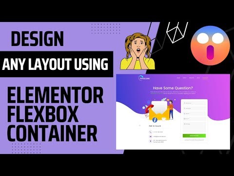How to make Custom CONTACT US PAGE using ELEMENTOR FLEXBOX CONTAINER 2023 | Wordpress Tutorial