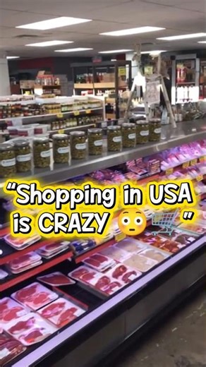 “Shopping in USA is SO crazy 😳🛒”
