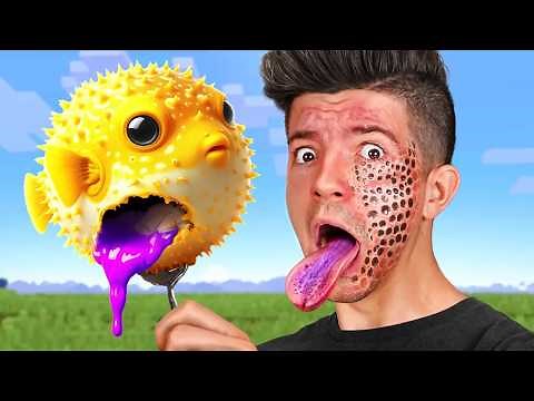 Eating Deadly Minecraft Food In Real Life!