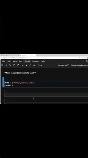 Want to combine two lists in Python easily? Use zip()! #global #python #learnpython #trendingvideo