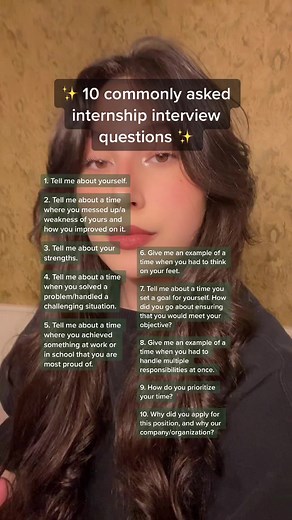 Top 10 Internship Interview Questions and Tips