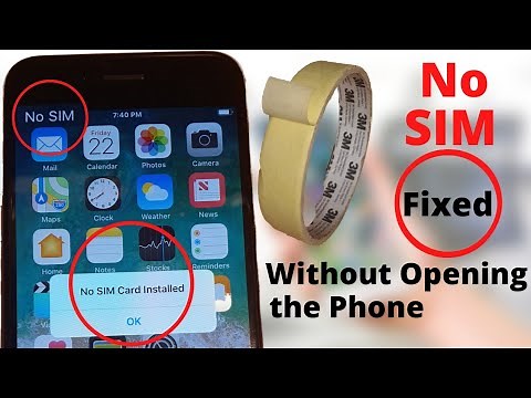 iPhone No Sim Card Fix 2022 - without opening the Phone