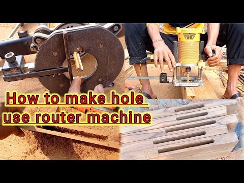How to make hole using router machine | Router machine use trick | Bk Carpenter #router
