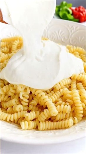 Whipped Stracciatella Pasta with Corn, Basil and Cherry Tomatoes 🌽