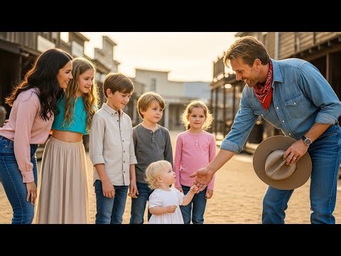 Struggling Widower Buys Family of 6 at Auction, What He Did Next SHOCKED The Whole West!