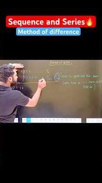 Method of difference⁉️| WBJEE /JEE MAINS Maths Crash Course🔥#wbjee2026 #wbjee #wbjeemaths #jeemains