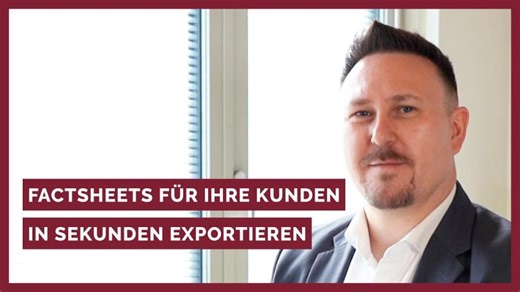 Einfache Erstellung von Factsheets für Ihre Kunden // Makler, Berater, Versicherer | Dirk Erfurth