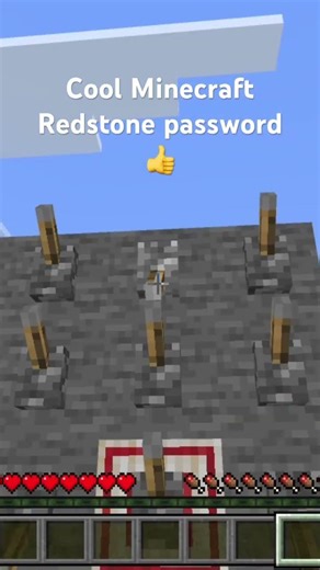 Minecraft Redstone password tutorial bedrock edition