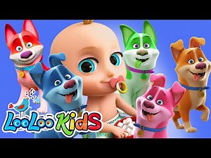 BINGO - Learn Colors with Johny Johny Yes Papa and Colorful Dogs and Balls - Kids Songs