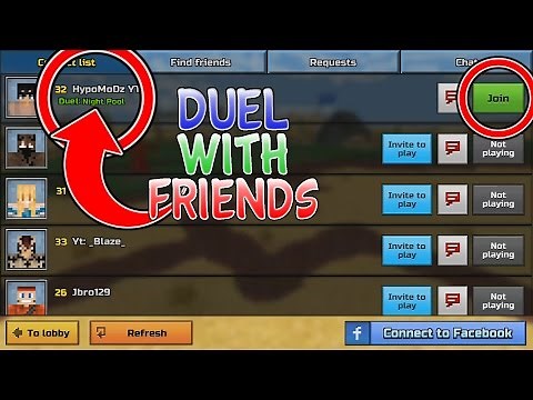 Duel With Friends In Pixel Gun 3D Glitch Tutorial