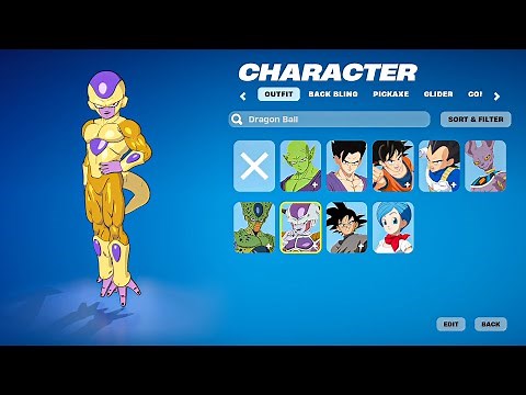 All Fortnite x Dragon Ball Skins