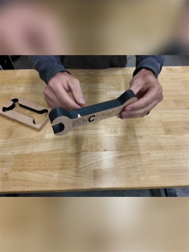 Smooth Wood Cut! @xtoolofficial #xtool #XToolP3 #lasercutter #laserengraver #CO2laser
