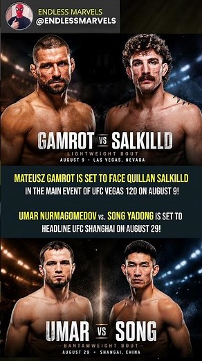 Upcoming UFC Fights Announced 🔥 #ufc