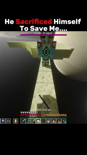 He Sacrificed Himself To Save Me... #minecraft