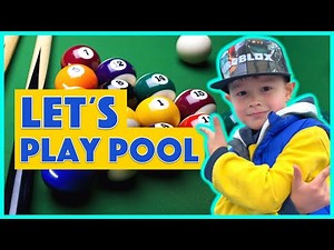 KID PLAYING POOL TABLE | Tim will show you how to play billiard for kids