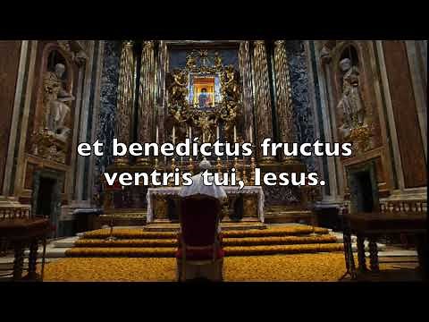 Ave Maria - Hail Mary in Latin