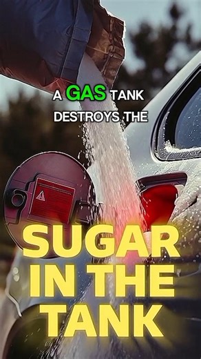 What happens when you put SUGAR in your CAR GAS TANK #cars #automobile #carshorts